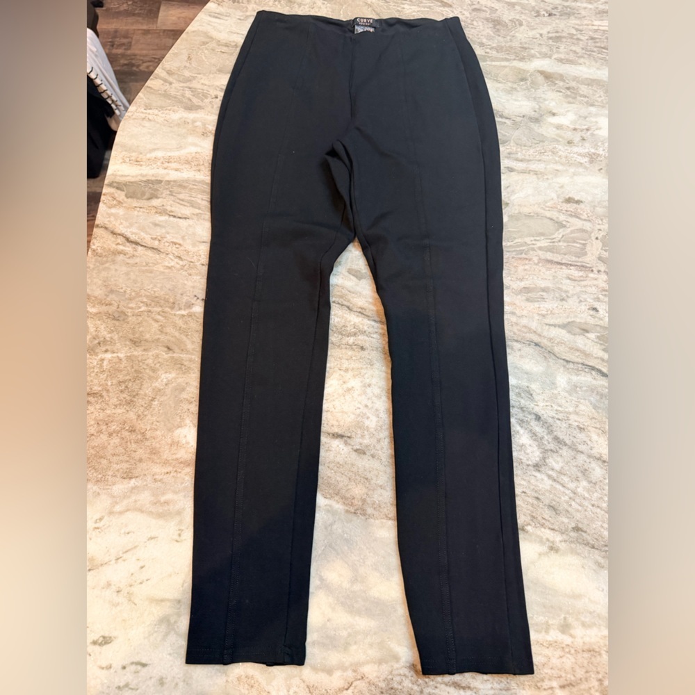 Curve Appeal Black Pull On Skinny Pants Size S